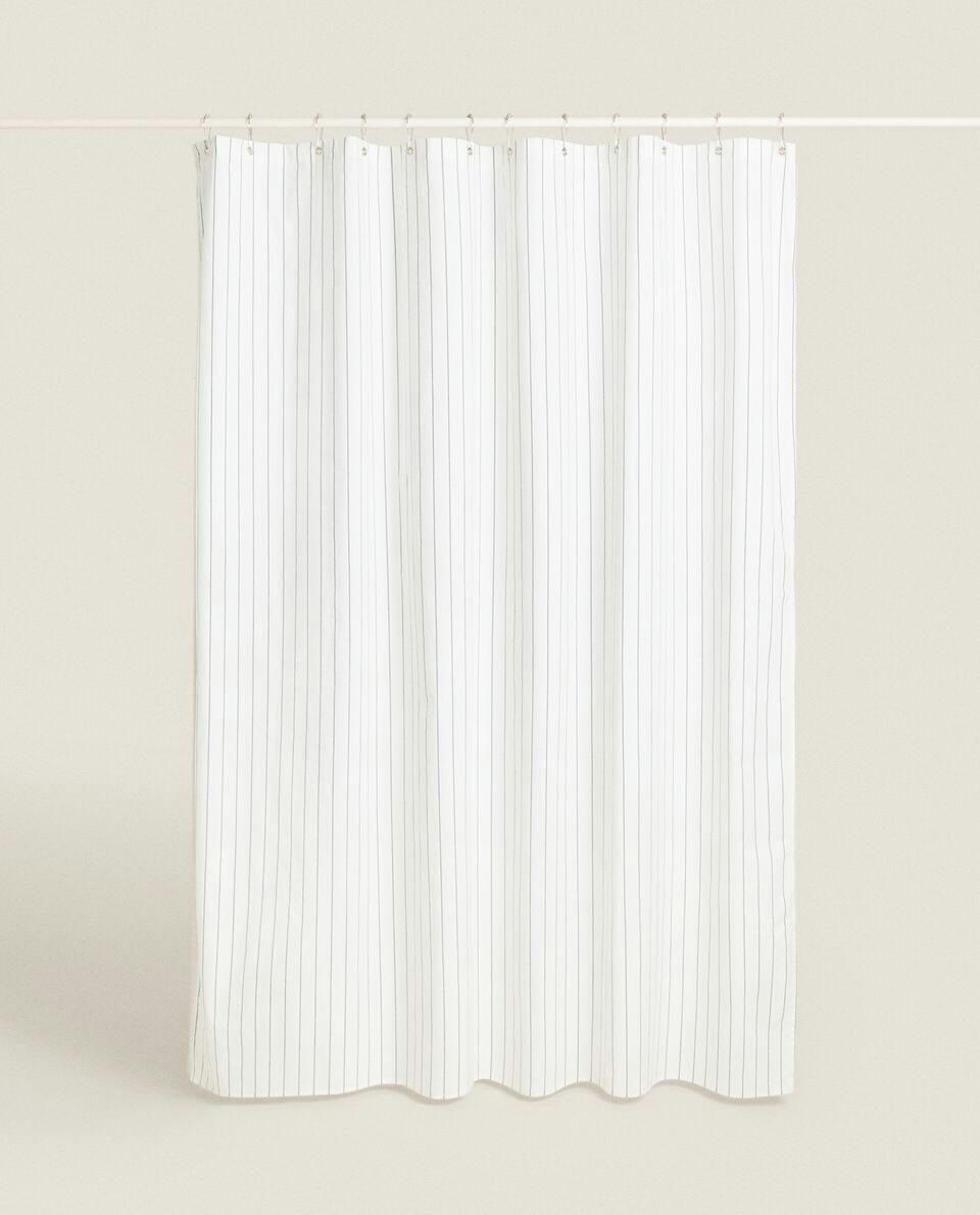 STRIPED SHOWER CURTAIN