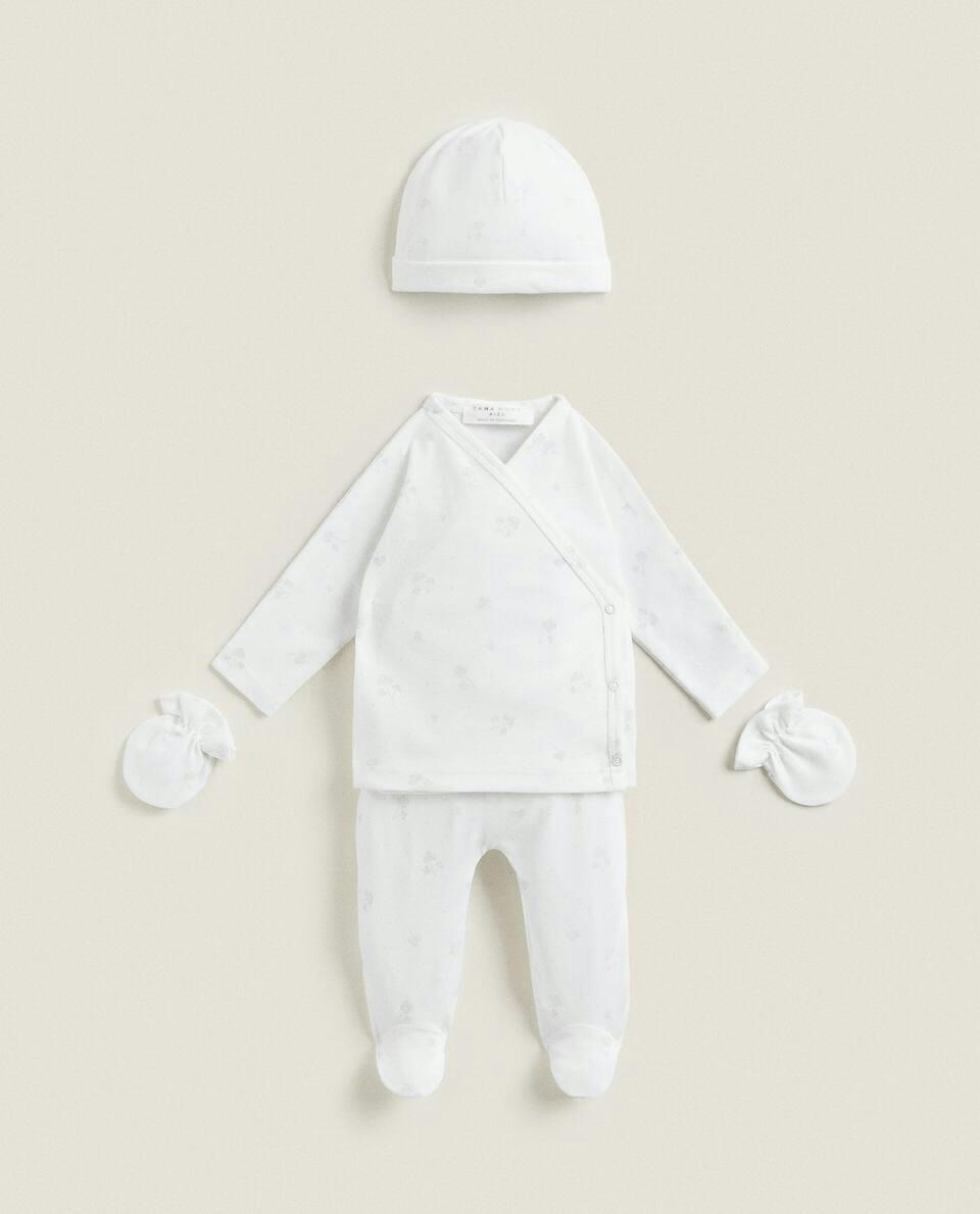 MINI FLORAL PRINT NEWBORN SET