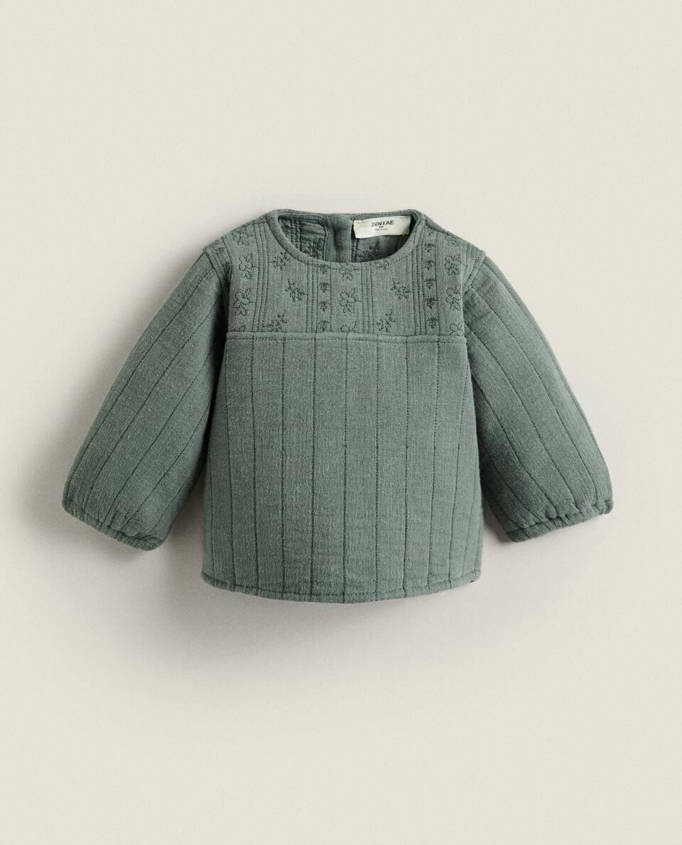 EMBROIDERED QUILTED SHIRT