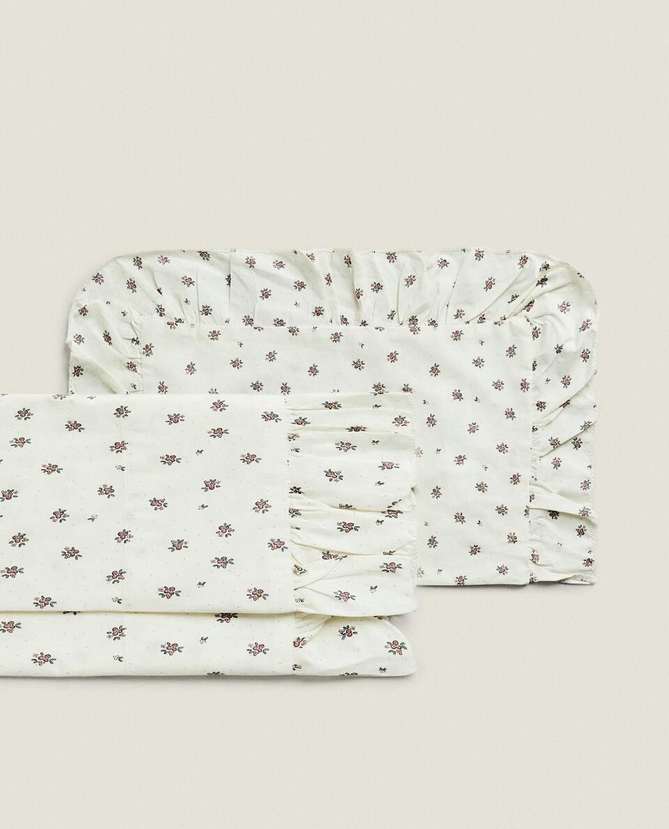 CHILDREN’S BOUQUET FLAT SHEET AND PILLOWCASE SET
