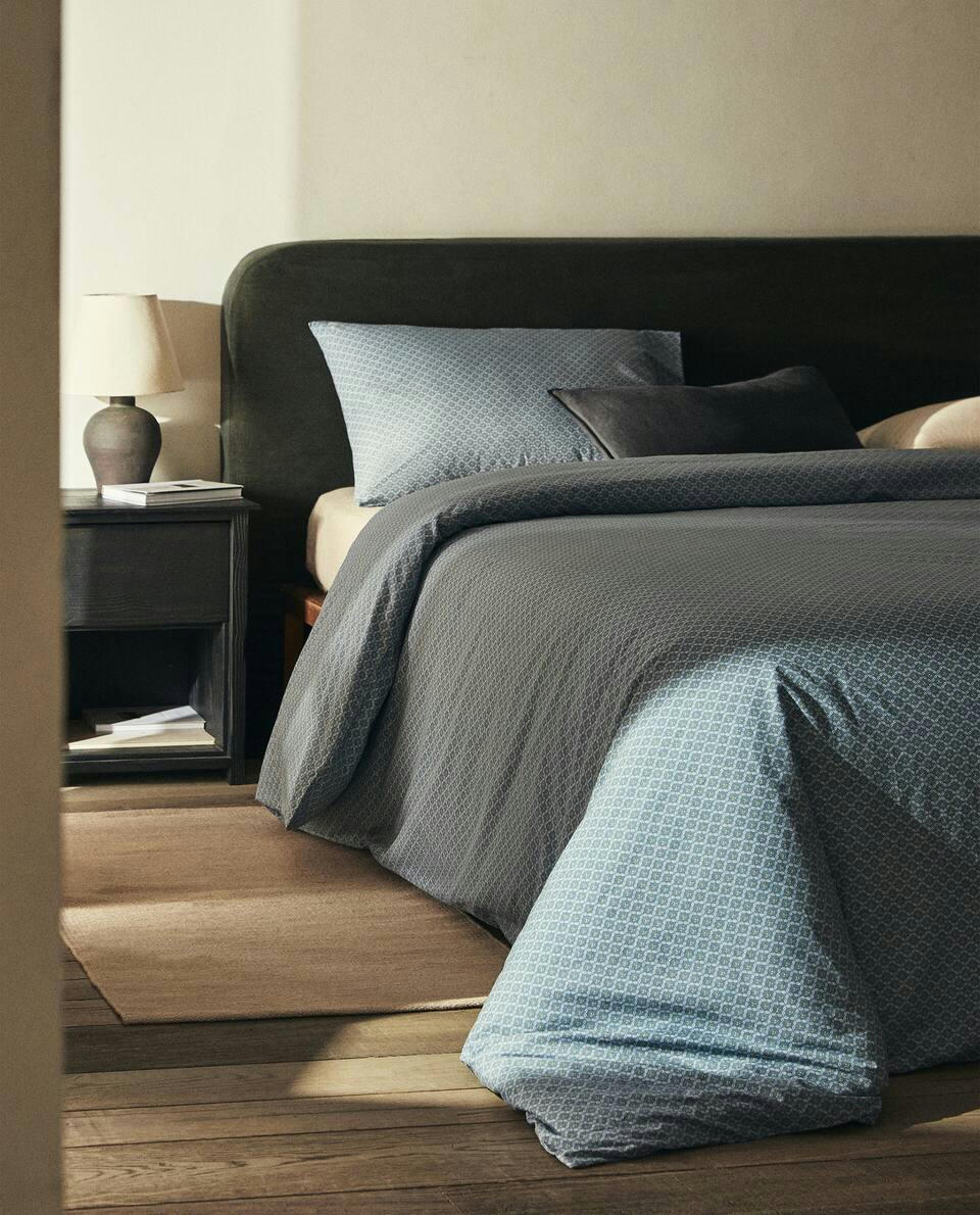 GEOMETRIC PRINT DUVET COVER