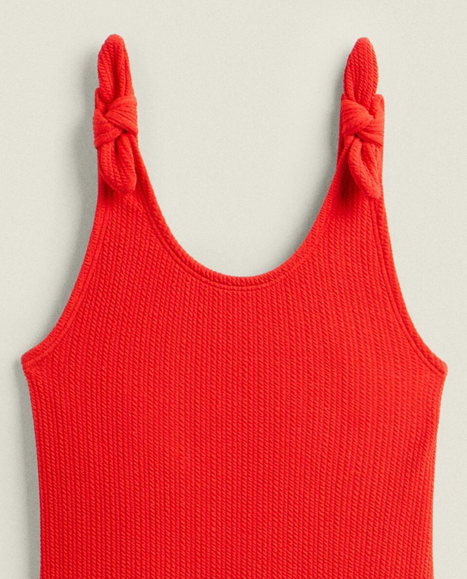 GIRLS’ TEXTURED SWIMSUIT