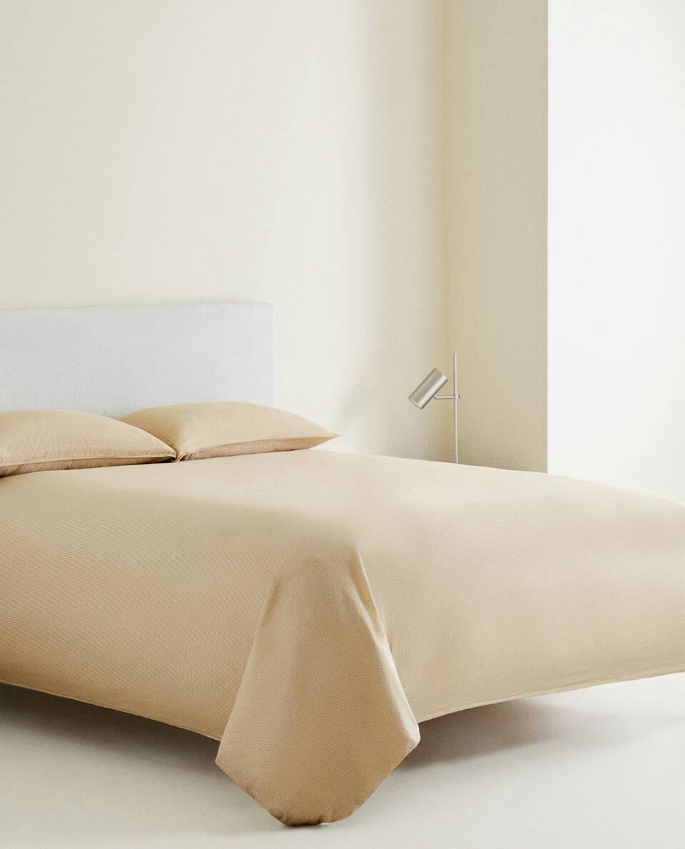 STRIPED COTTON DUVET COVER