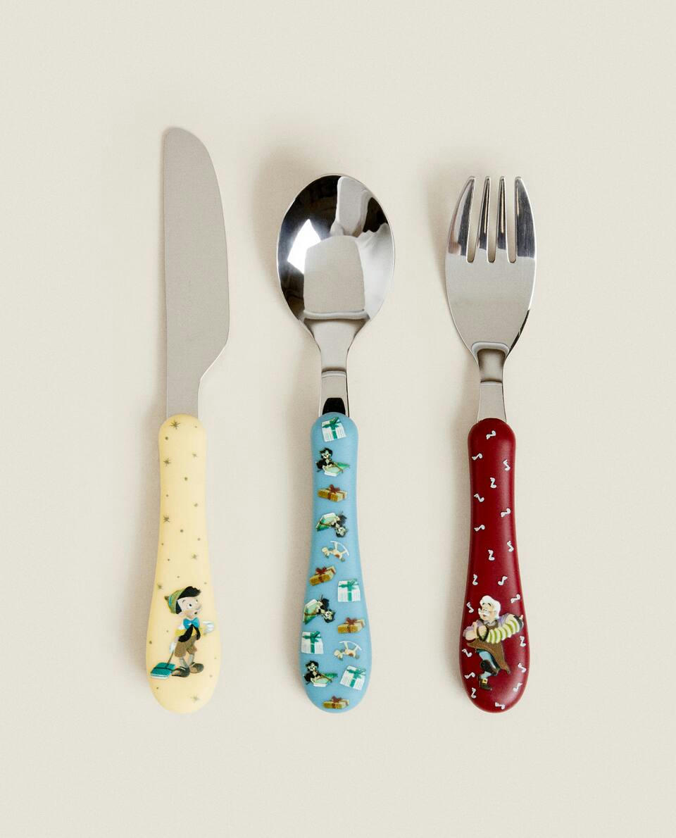 CHILDREN’S PINOCCHIO ? DISNEY CHRISTMAS CUTLERY SET