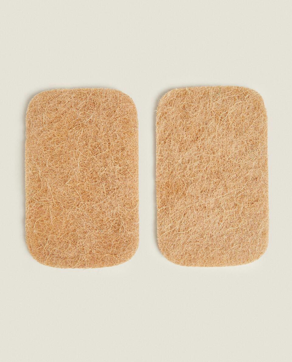 MULTI-PURPOSE CELLULOSE AND FIBRE SPONGES (PACK OF 2)
