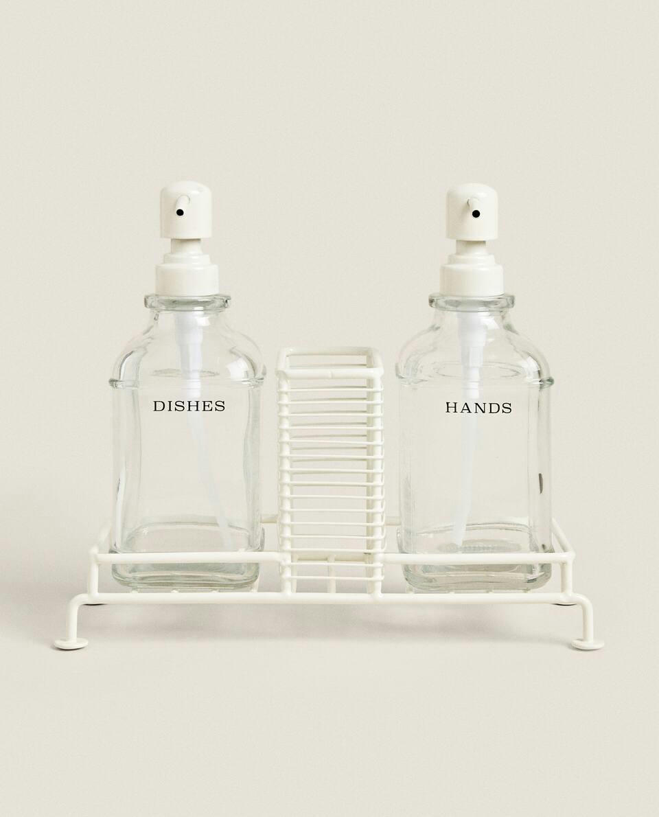 DOUBLE DISPENSER WITH STAND