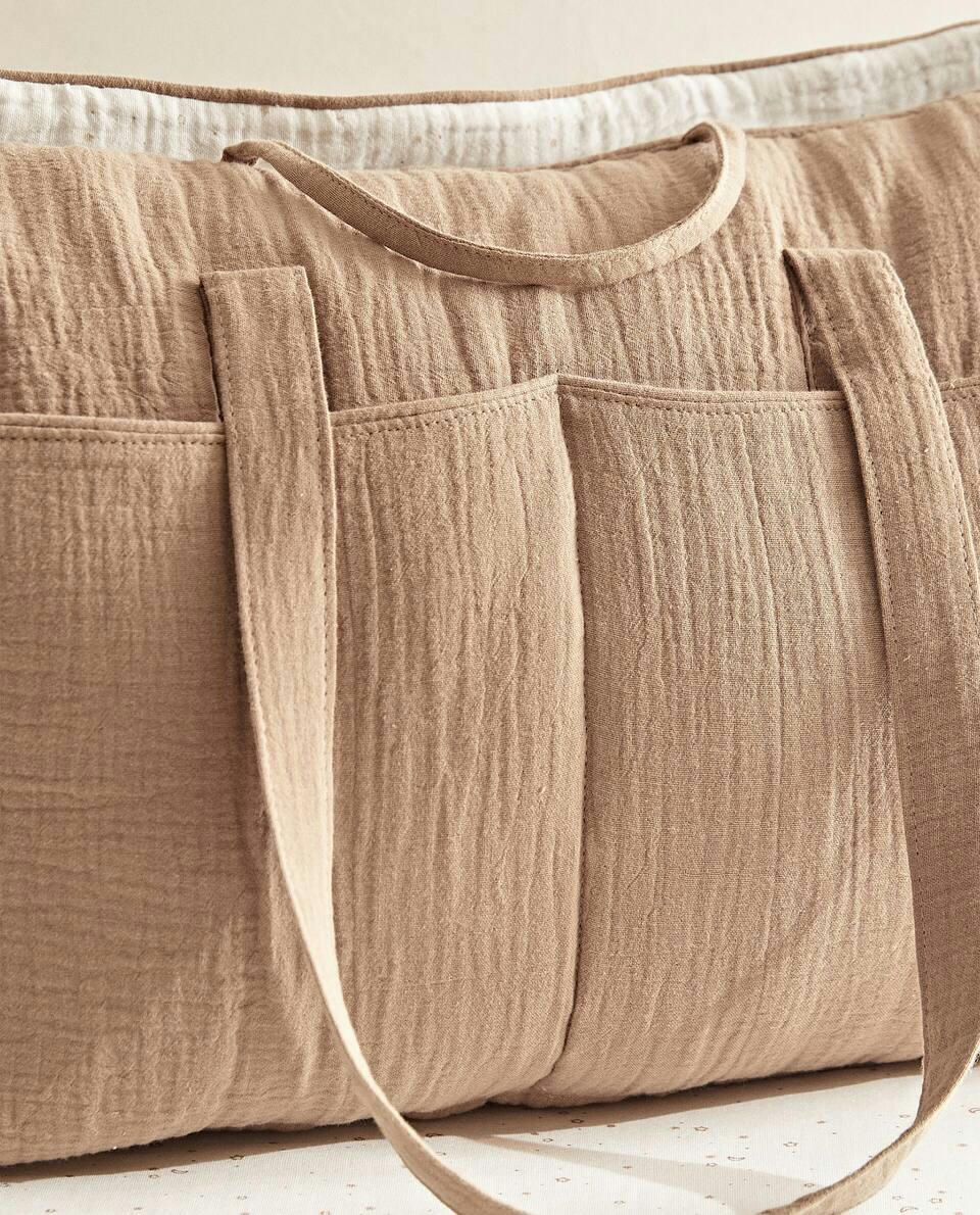 MUSLIN MATERNITY BAG WITH LITTLE STAR PRINT