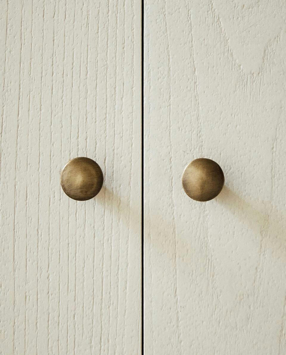 ROUND GOLD DOOR KNOB (PACK OF 2)