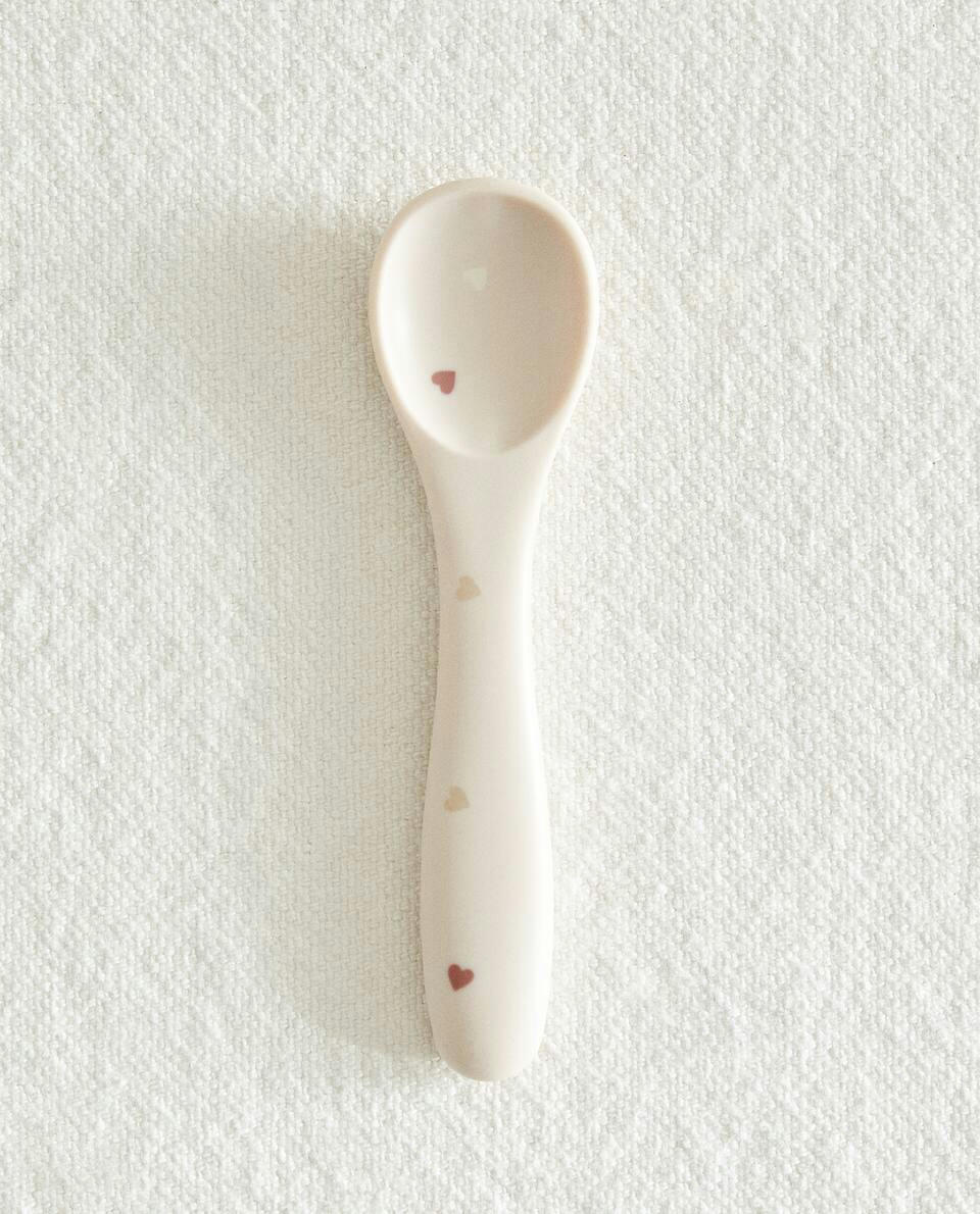 SILICONE SPOON WITH HEARTS