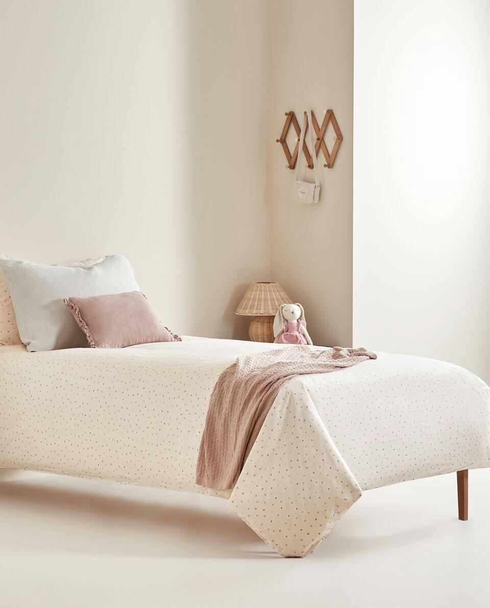 HEART PRINT DUVET COVER