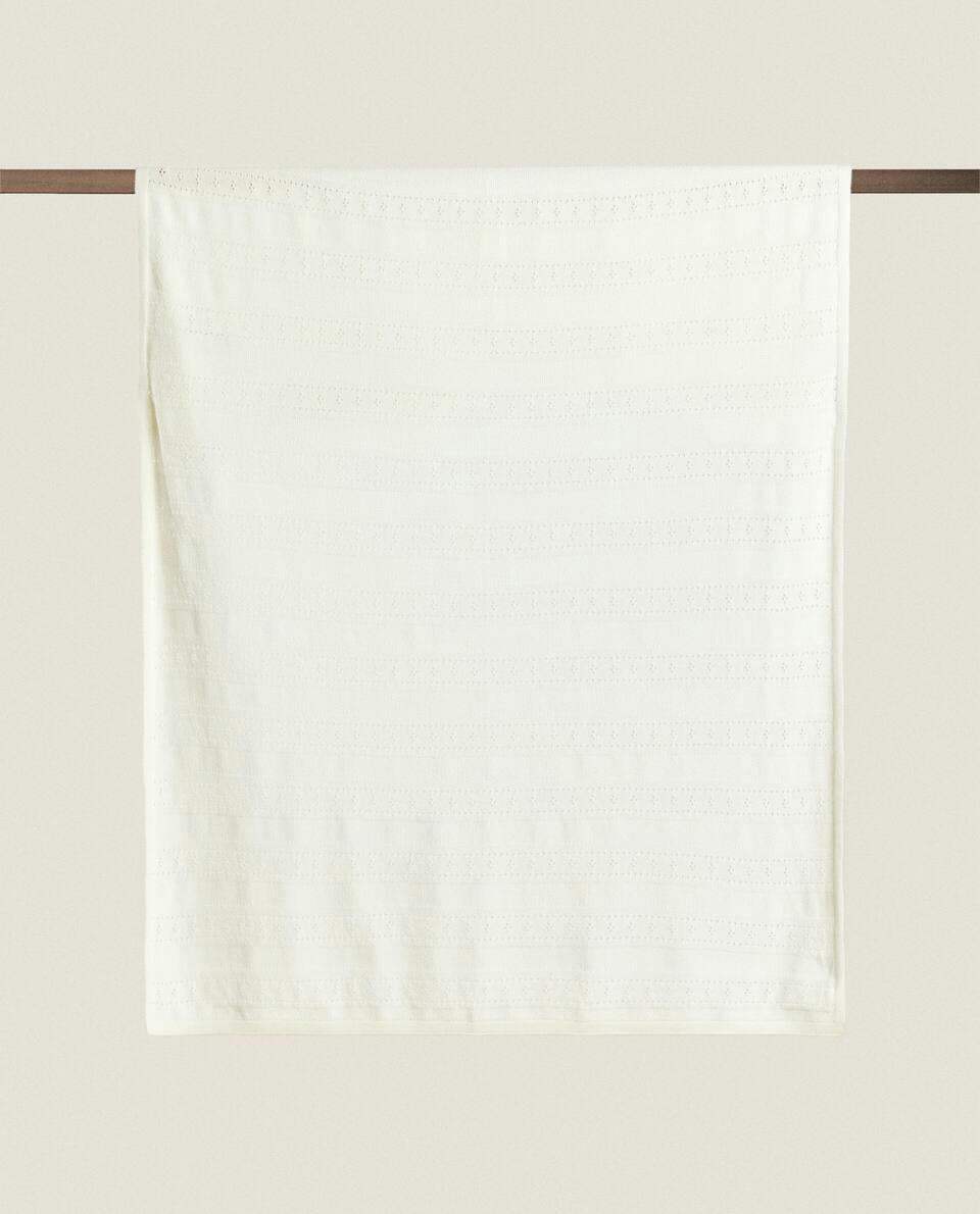 POINTELLE COTTON BLANKET
