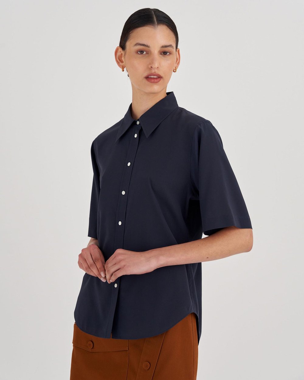 Short Sleeve Fluid Shirt