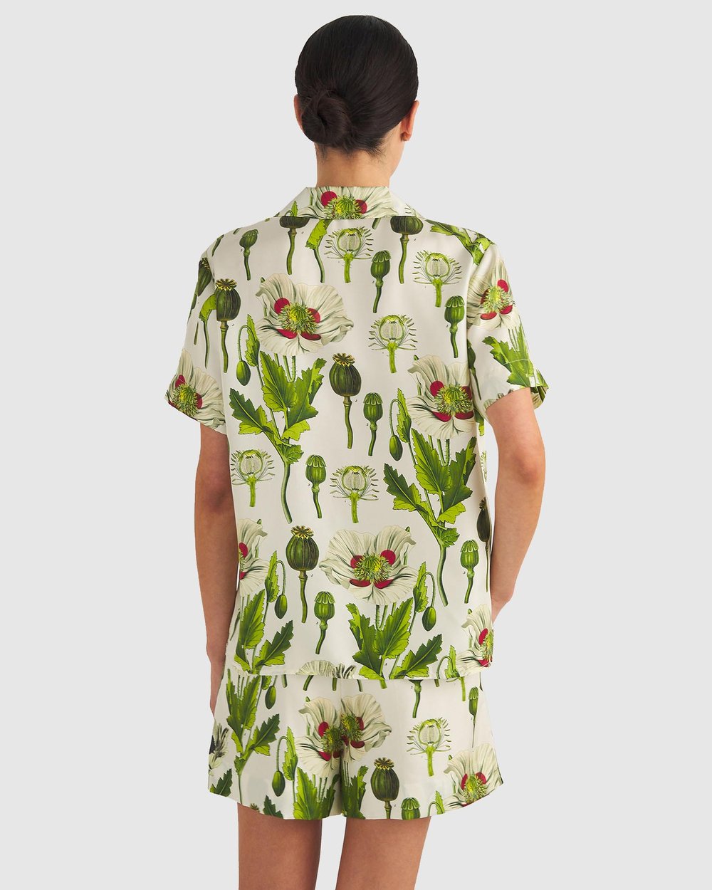 Garden Poppy Camp Shirt