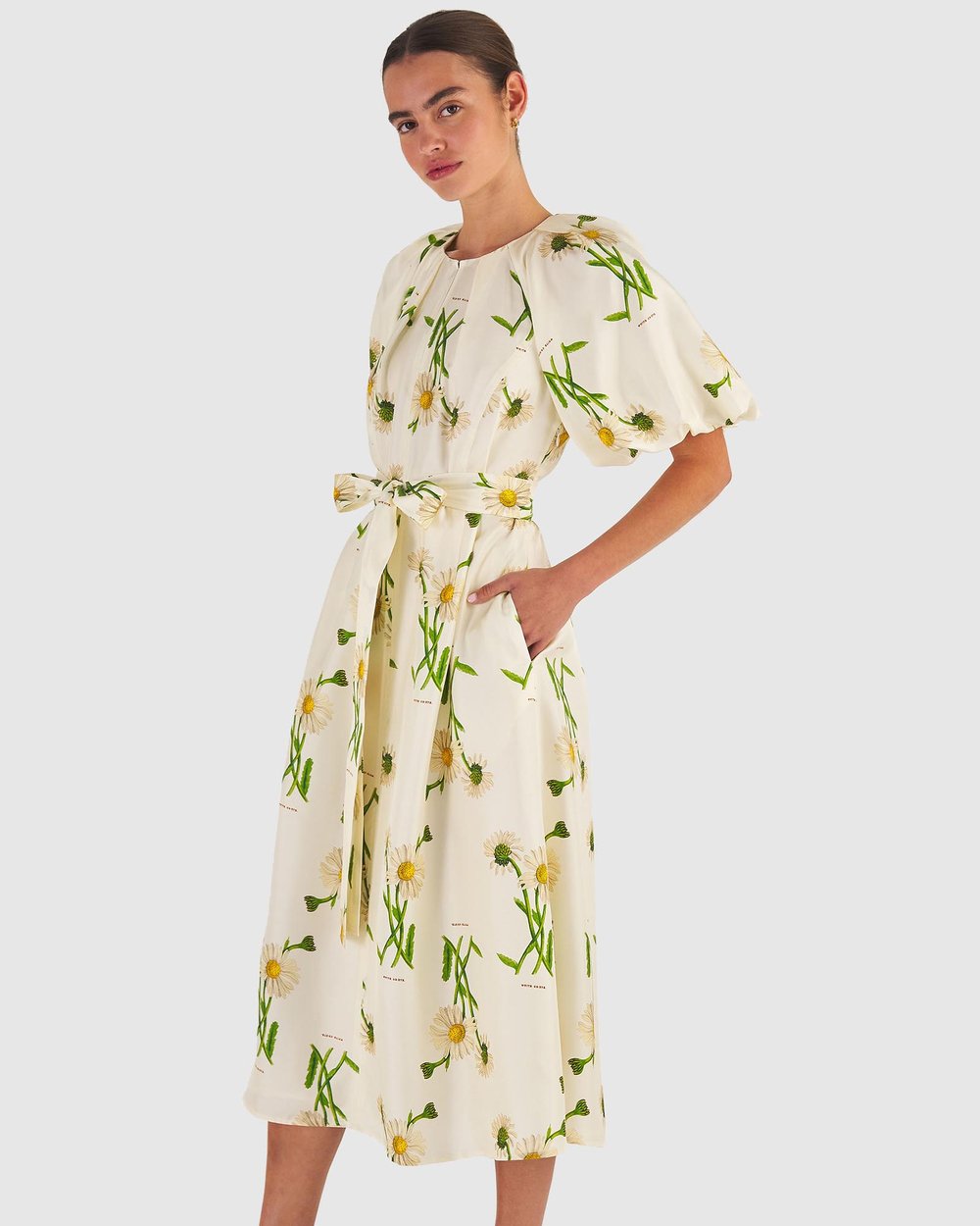 Field Daisy Silk Dress
