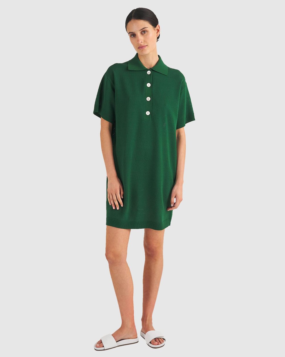 Mesh Polo Dress
