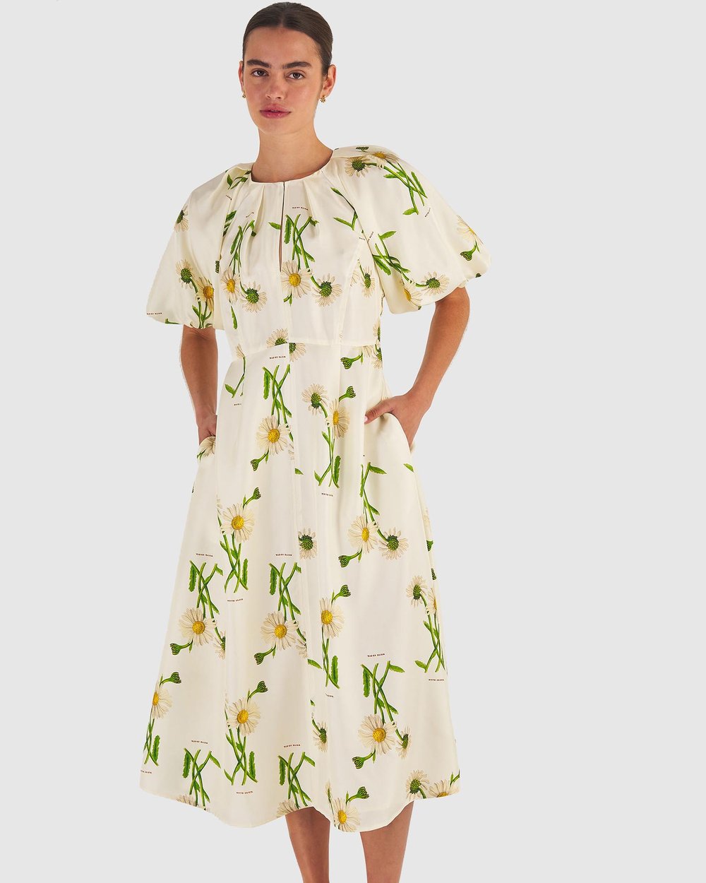 Field Daisy Silk Dress