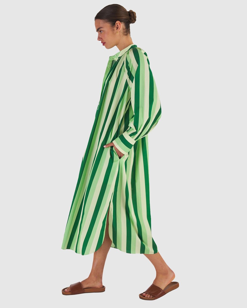 Multi Stripe Shirt Dress