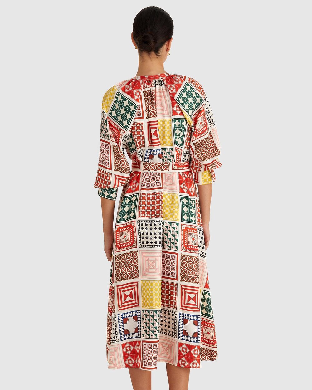 Quilt Print Dress