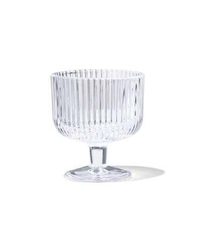 aperitief glas Bergen streep reli&euml;f 70ml