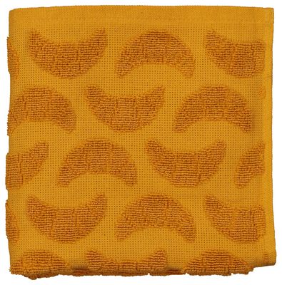 keukendoek - 50 x 50 - katoen - okergeel croissant