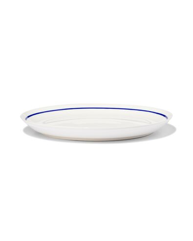 ontbijtbord &Oslash;21cm Tafelgenoten new bone wit met blauw