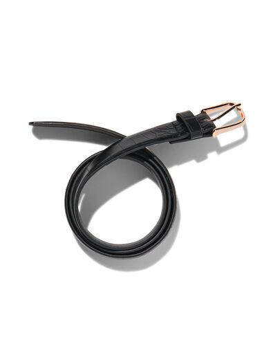 dames riem met dierenprint 2.3cm zwart