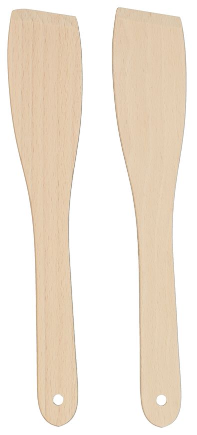 spatels hout - 2 stuks