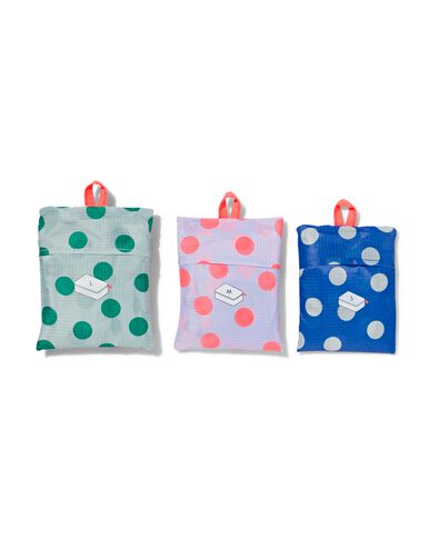 bagage organizers met stippen - 3 stuks
