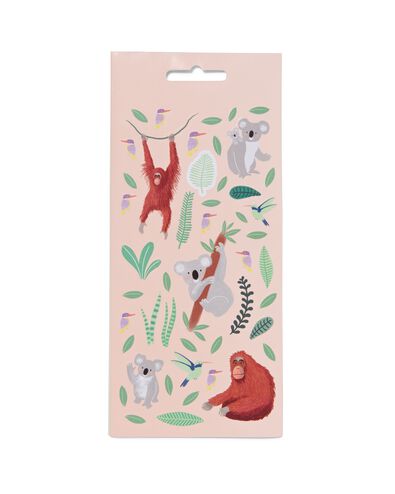 stickervel 19x10 dieren - 3 stuks