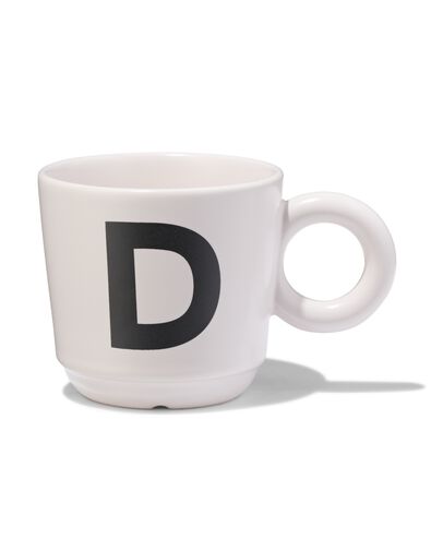 aardewerk mok 280ml letter D