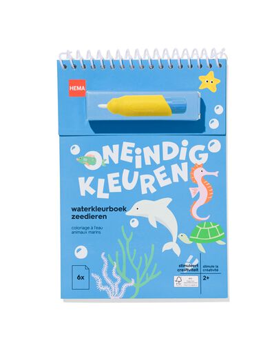 waterkleurboek zeedieren 2+