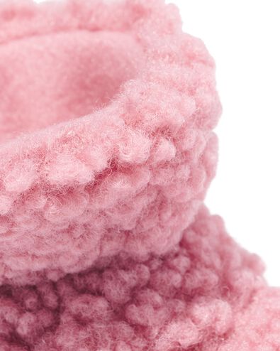 baby sloffen teddy roze