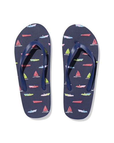 kinder teenslippers boten donkerblauw