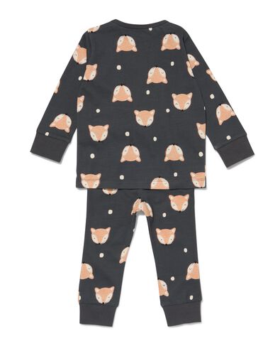 baby pyjama katoen vos donkergrijs