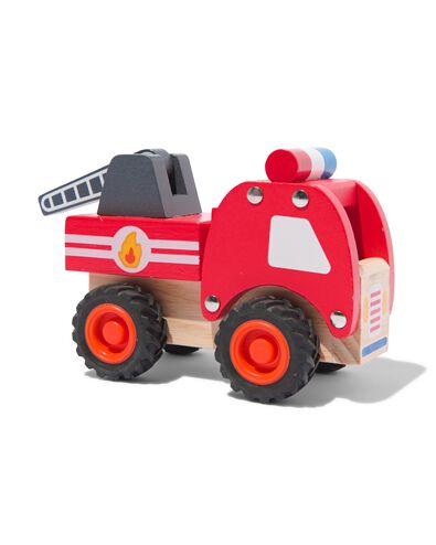 brandweerauto hout 13.7cm