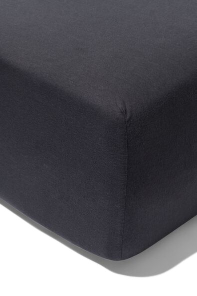 hoeslaken voor boxspring 140x200 jersey katoen donkergrijs