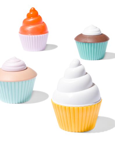 cupcake set bioplastic - 4 stuks