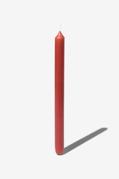 lange huishoudkaarsen &Oslash;2.2x29 steenrood - 12 stuks