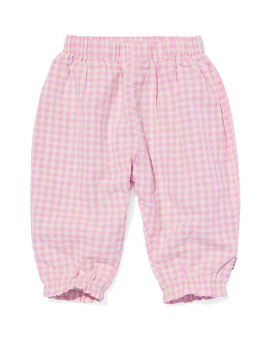 newborn broek gevoerd roze