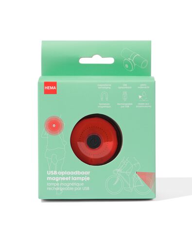 magneetlampje USB oplaadbaar rood