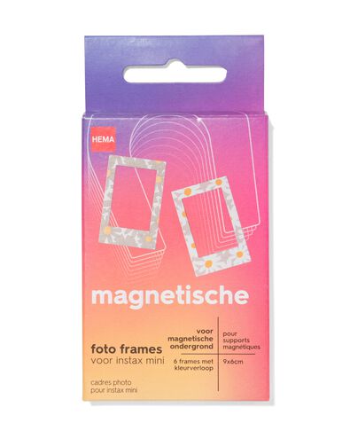 Instax magnetische fotolijst bloemen - 6 stuks