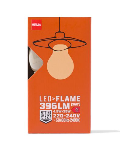 led peer smd flame E27 4.9W 396lm