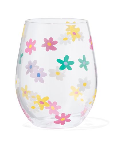 drinkglas 550ml bloemen