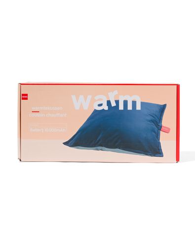 oplaadbaar warmtekussen 50x50cm blauw