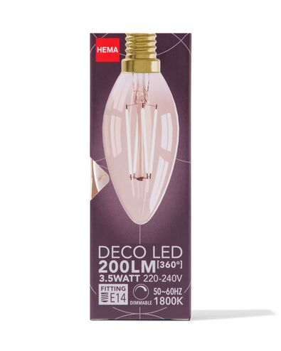 led kaars goud E14 3.5W 200lm