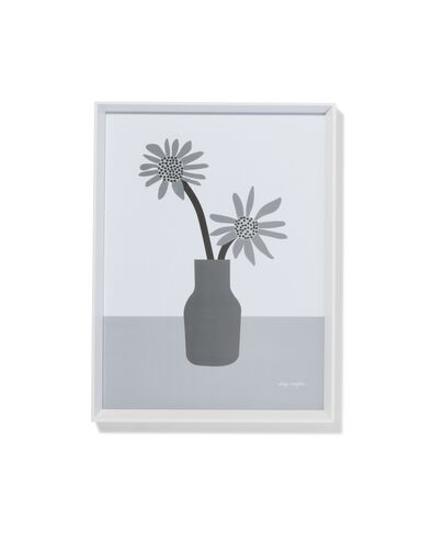 fotolijst hout 30x40 facetrand wit