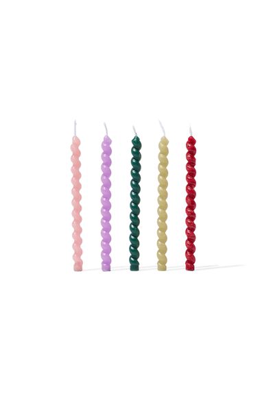 taartkaarsjes met twist 11.5cm - 10 stuks