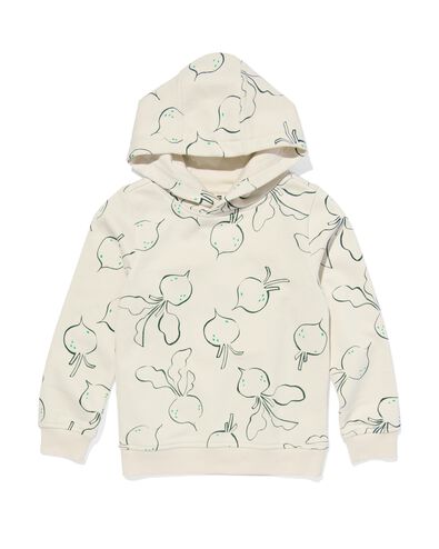 kindersweater met capuchon beige