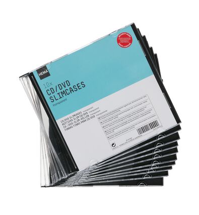 cd/dvd slimcases - 10 stuks