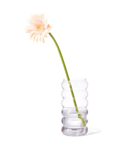 vaas glas &Oslash;6x15 roze